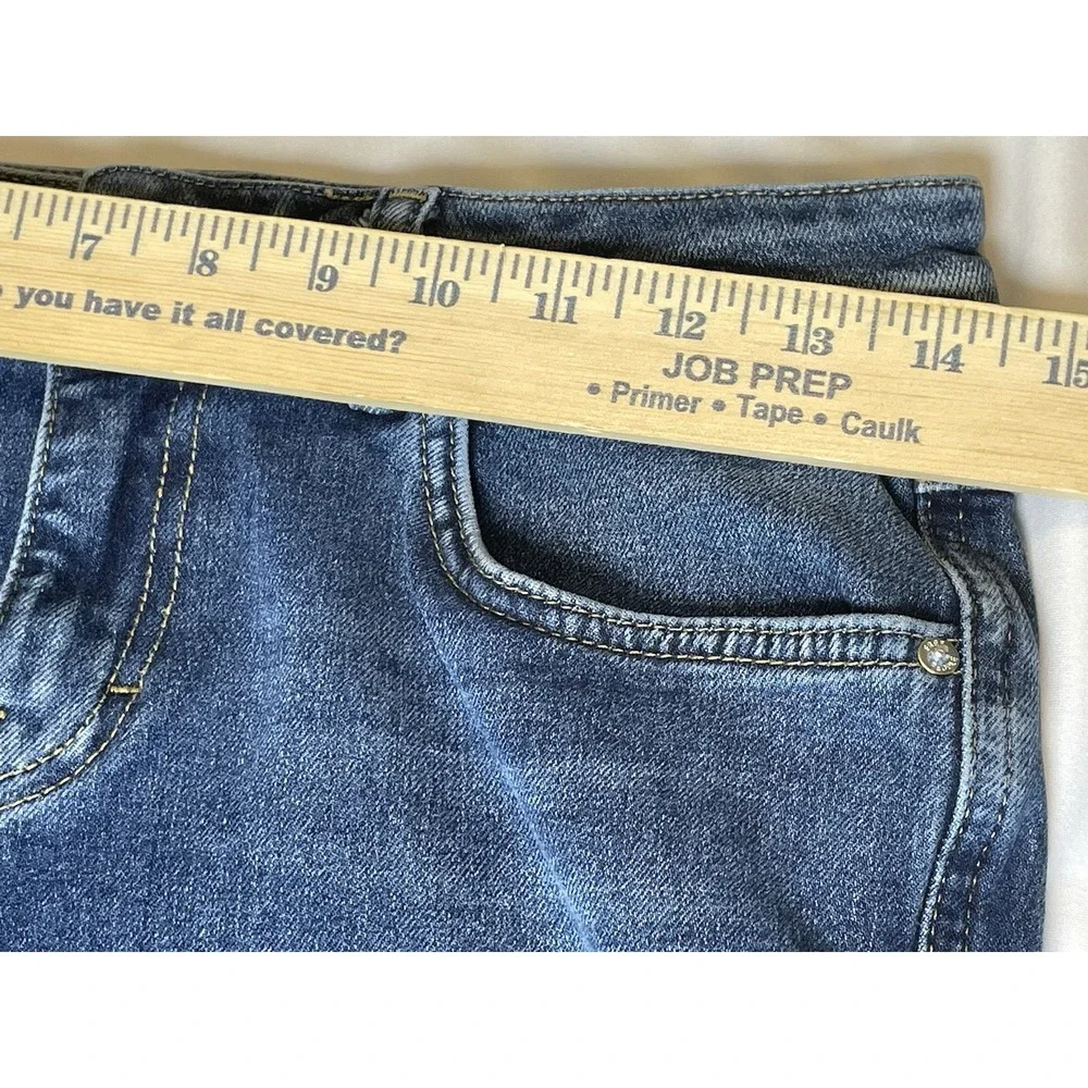 Free People Dark Wash Straight Jeans Size 28R - Picture 5 of 8